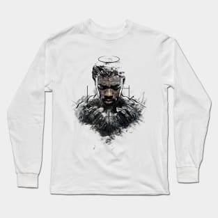 Tribute King Of Wakanda on Sketch Art Long Sleeve T-Shirt